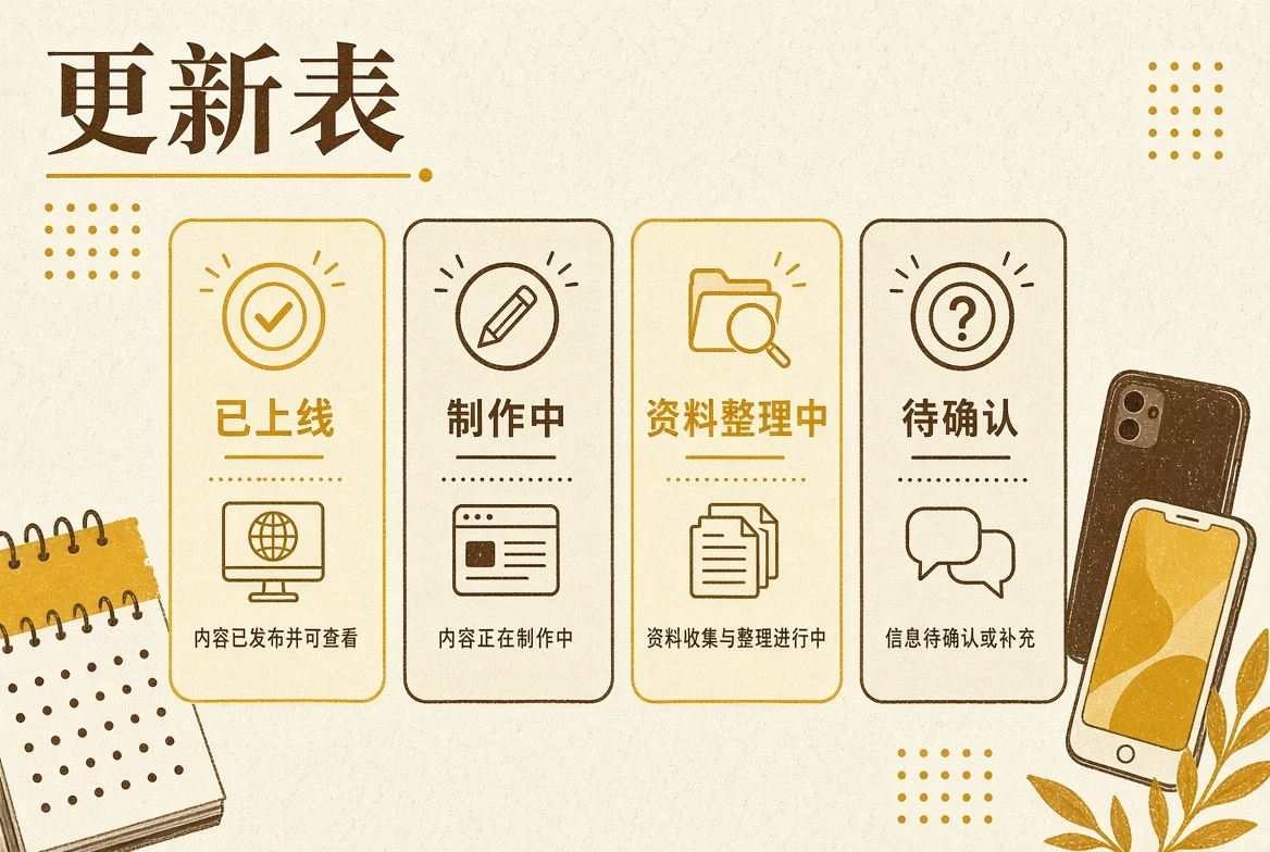 进度册资料状态